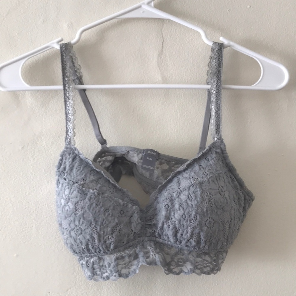 Grey padded Aerie bralette size medium